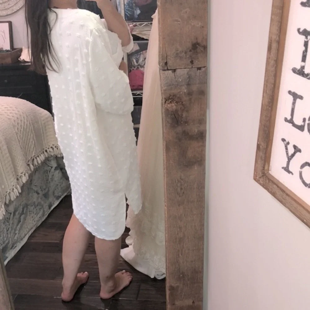 Ekouaer white dress Swiss dot size XXlarge